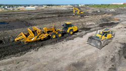 Komatsu equipment on a jobsite